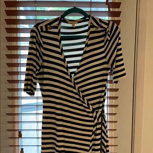 Striped wrap dress - Banana republic